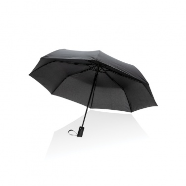 Logo trade promotional giveaways image of: 21" Impact AWARE™ RPET 190T mini auto open umbrella
